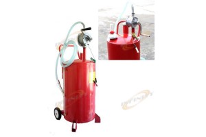 25 Gallon BIDIRECTIONAL GAS CADDY OIL GASOLINE DIESEL FLUID PUMP 25G STEEL TANK